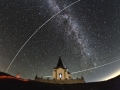 Perseid meteor on Mt Voras