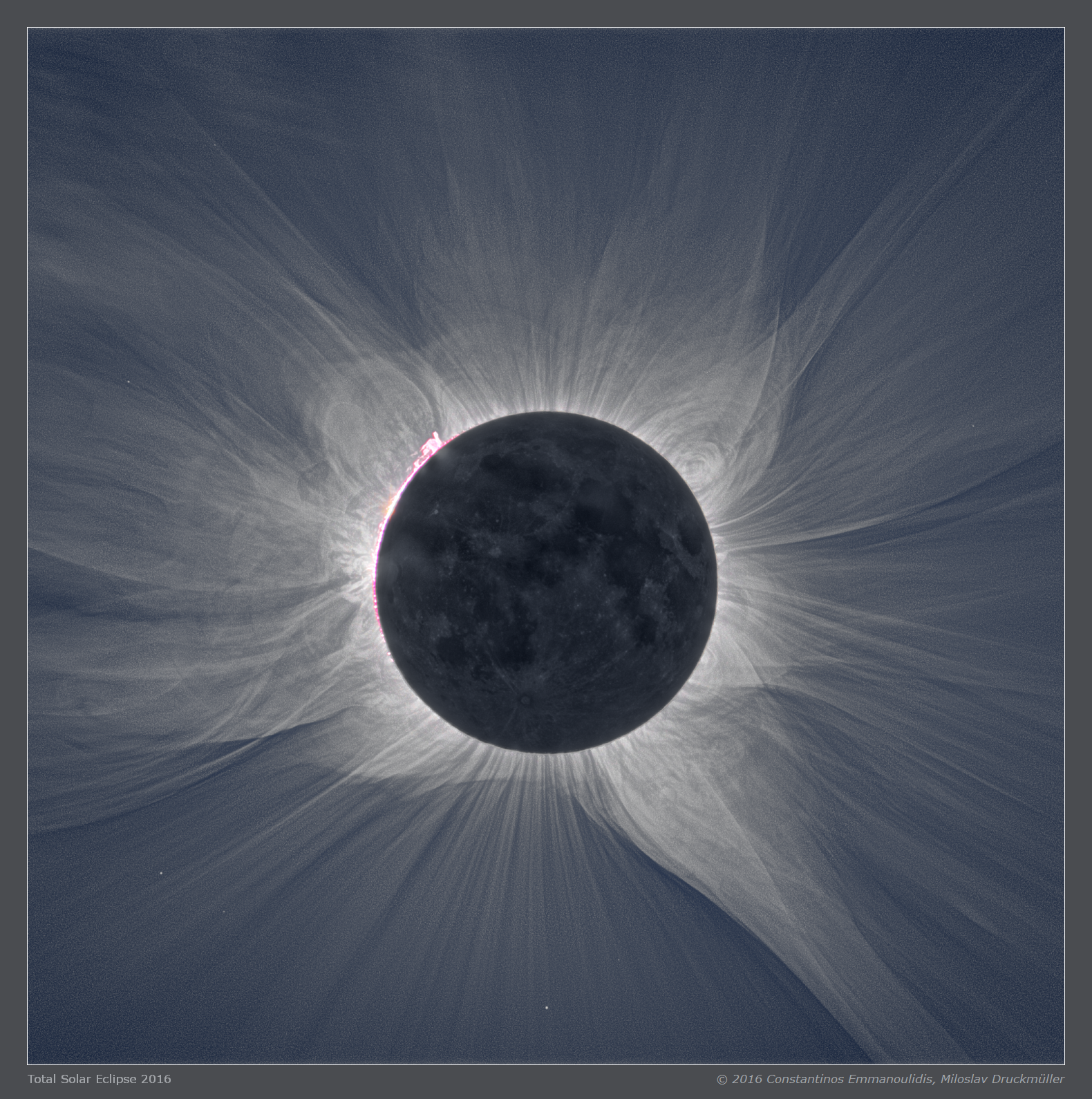 Solar Corona near the Sun's limb